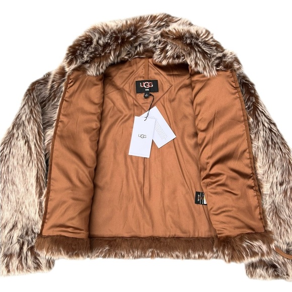 NEW With Tags- UGG KALI FAUX FUR JACKET - Picture 5 of 12
